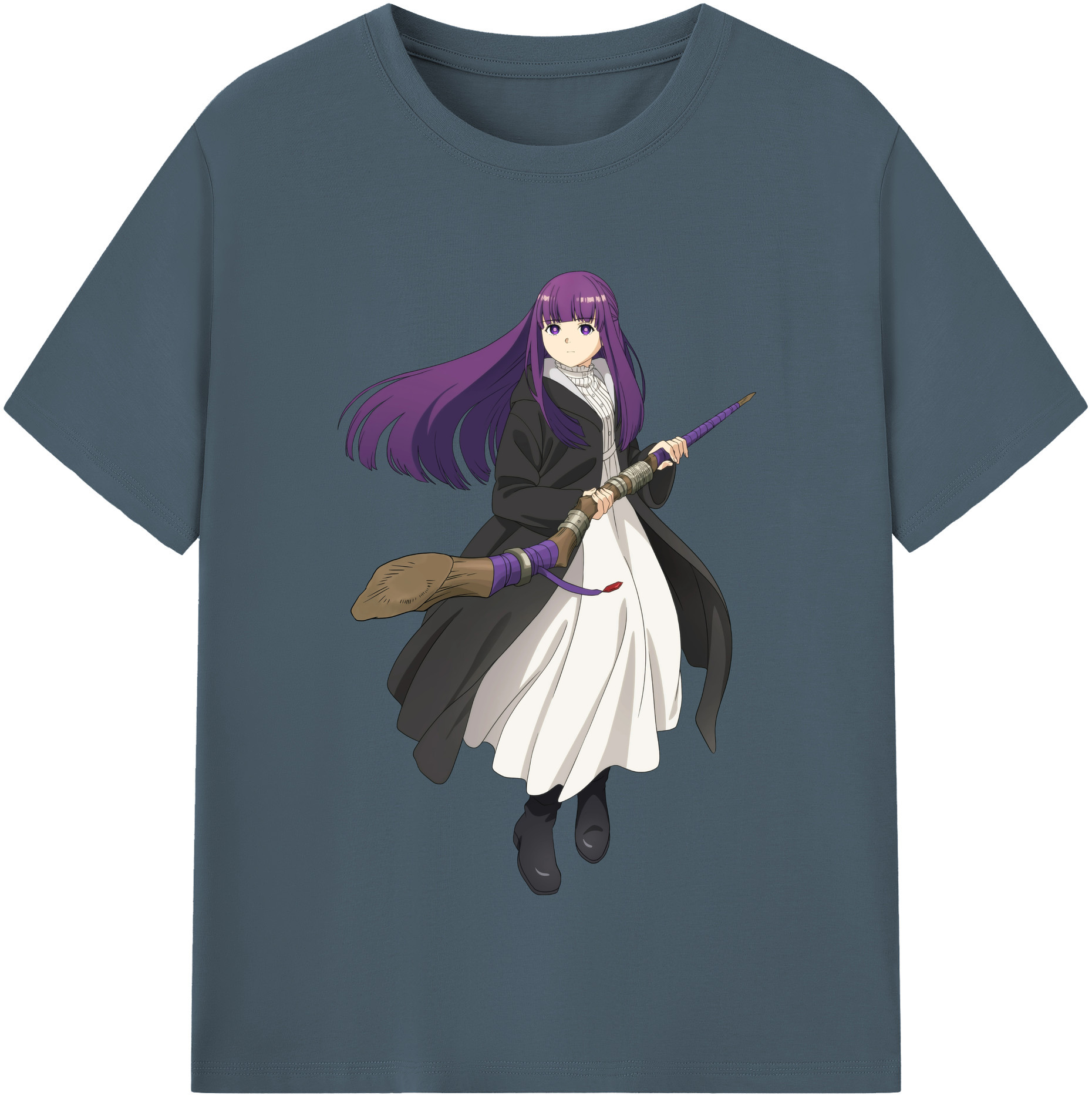 （画像用） 葬送のフリーレン Frieren 綿100％半袖Tシャツ（フロントプリント）